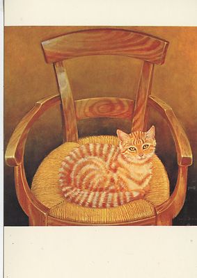 POSTCARD CARTE POSTALE ILLUSTRATEUR FANNY DARNAT / LE CHAT EN ROND // CAT / CHAT