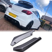 For Vauxhall Corsa VXR Rear Bumper Diffuser Splitter Bumper Canard Lips Carbon