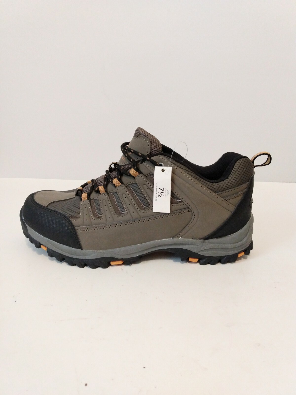 SAOLA Sneakers basse Athletech uomo grigio nero ecopelle rete stringate tg 7 5 nuove con etichetta
