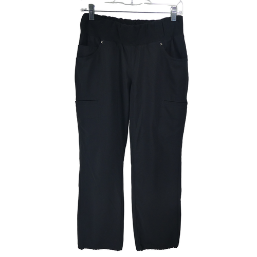 Cherokee Iflex Women’s Black S Petite Cargo Scrub Pants Keychain 25x28