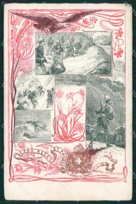 GdF Guardia di Finanza Militari Ballarini STRAPPINO postcard KF0152