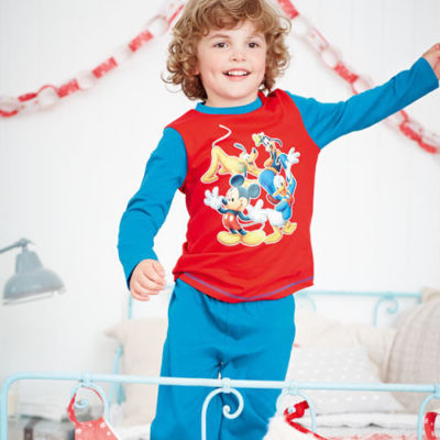 SCHÖNER BRANDNEUER BAUMWOLLJUNGEN MICKEY MOUSE & FRIENDS PJS - 4-5 Jahre VON