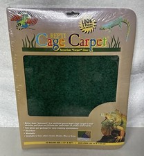Zoo Med Repti Reptile Cage Carpet 55 Gallon Size 13 X 48 Green 2 Pieces U15