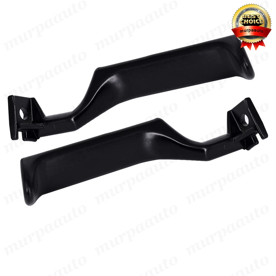 Juego de manijas de puerta interiores de metal par LH RH negro para 87-96 F150 F250 F350 Bronco Foto 4 de 4