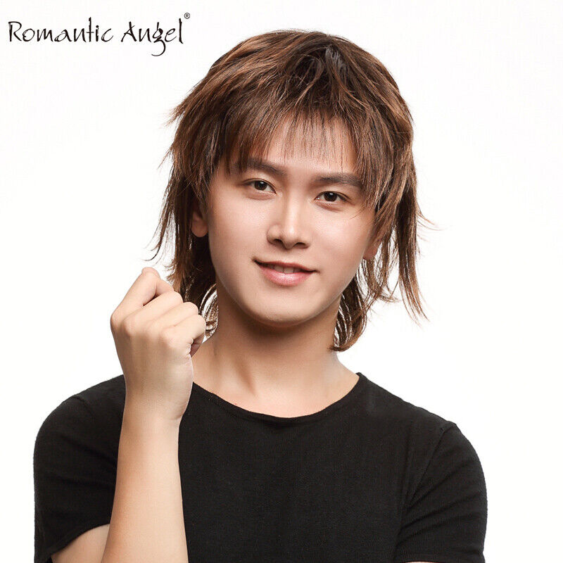 Romantic Angel Men Wig Natural Short Straight Hair Fashion Synthetic Full  Wigs | eBay