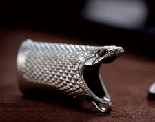 Handmade Original Snake Head Brass Lighter Case Cover Shell Fits Bic J5 Lighter