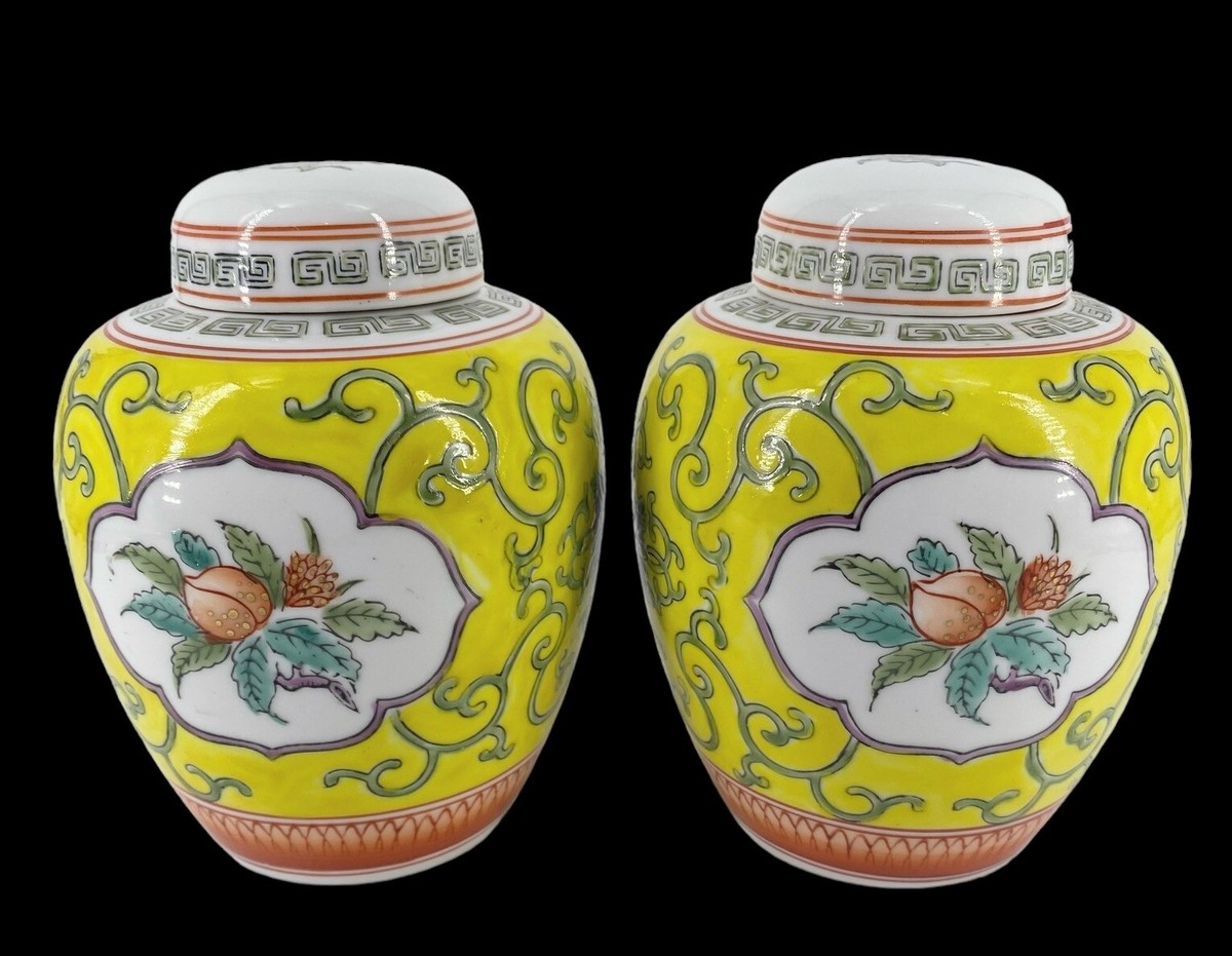 Pair Vtg Chinese Porcelain 6