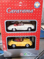 CARARAMA 1/43 - SET 2 AUTO - MERCEDES 190 SL CABRIO + PORSCHE 956B CABRIO
