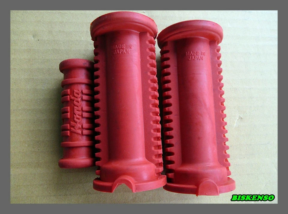 Fit Honda CB100 CB125 CB175 Front Foot Peg & Kick Starter Rubber  Red  #BI5875# Foto 4 de 4