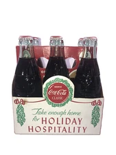 Coca Cola Classic 1988 Christmas Holiday Hospitality Ltd Ed 6 Pk Replica of 1955