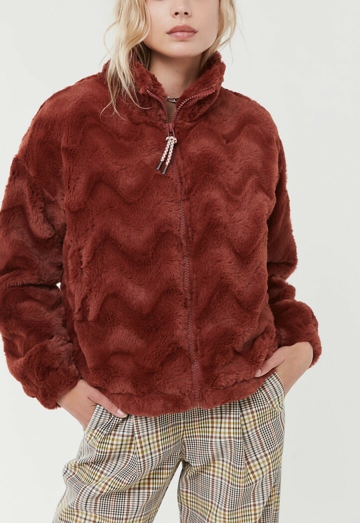 cozy faux fur jacket