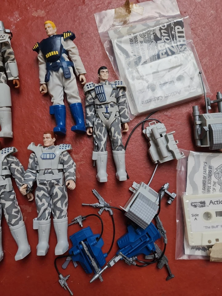 Lote de figuras de acción 1987 Tonka Spiral Zone Dirk Courage Hiro Max Bandit Razorback Foto 3 de 4