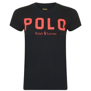 ralph lauren black t shirt red logo