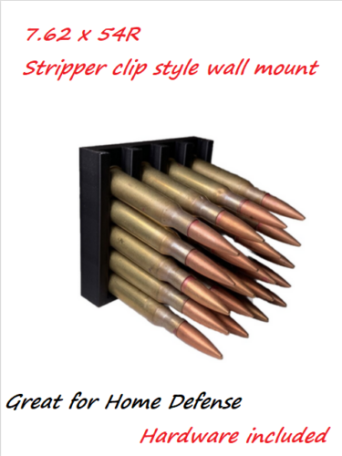 Mosin-Nagant Stripper Clips - Wall Mount ammo storage  Display 7.62x54R USA MADE - Picture 1 of 6