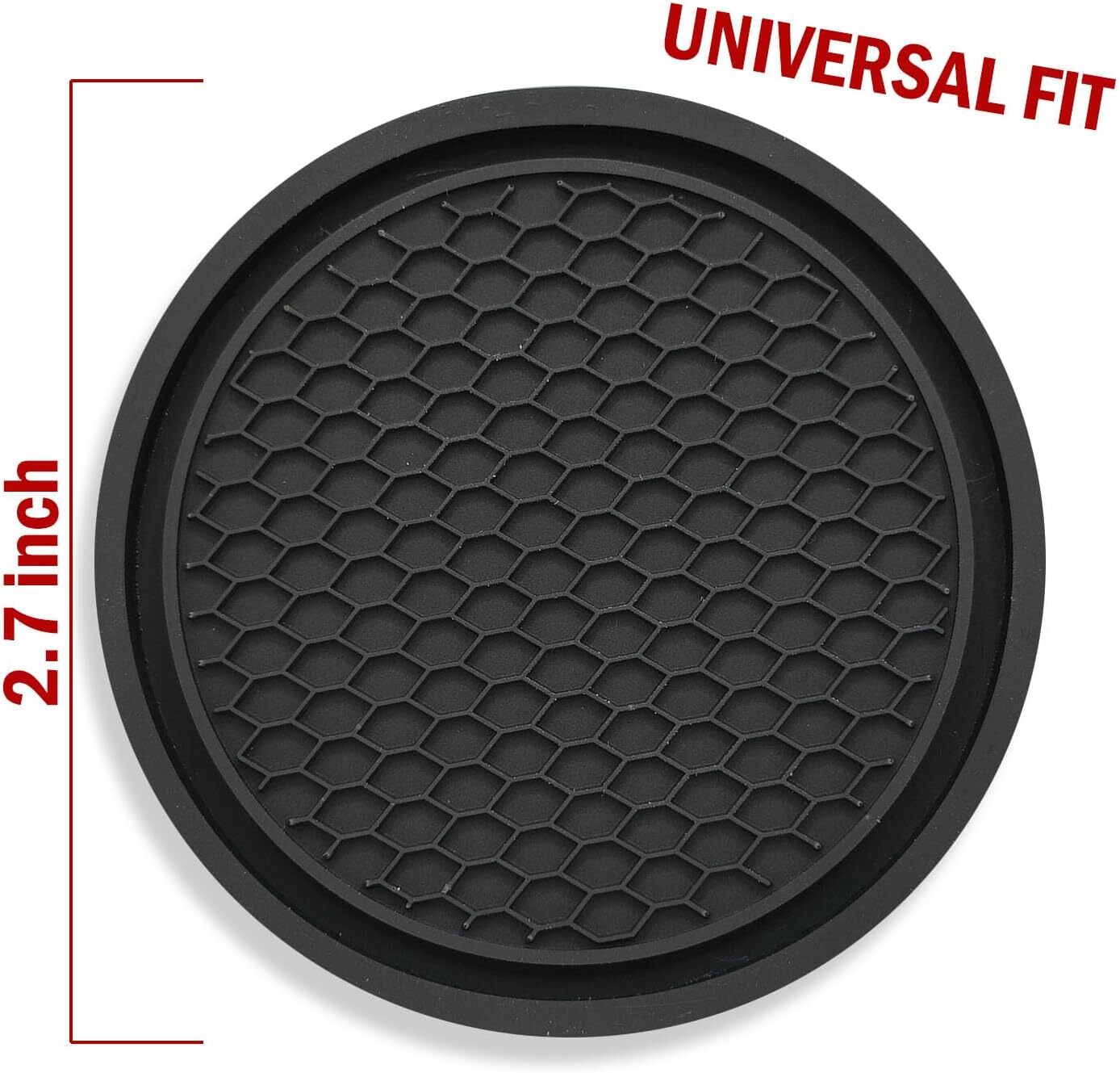 4 Pcs Insert Drink Mat Anti-Slip Cup Holder, Car Cup Coaster, Universal Non Slip