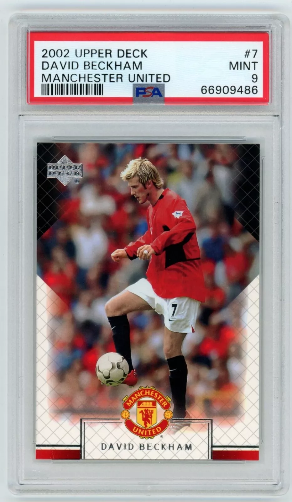 David Beckham trading card