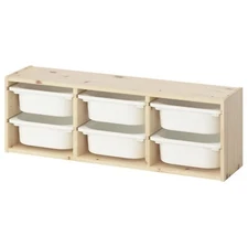 IKEA TROFAST Wall storage, light white stained pine/white, 36 5/8x8 1/4x11 3/4 "