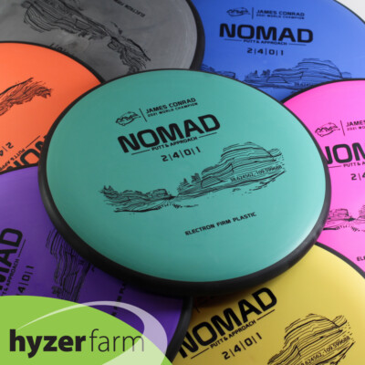 MVP CONRAD FIRM ELECTRON NOMAD *pick color & weight* Hyzer Farm disc golf putter