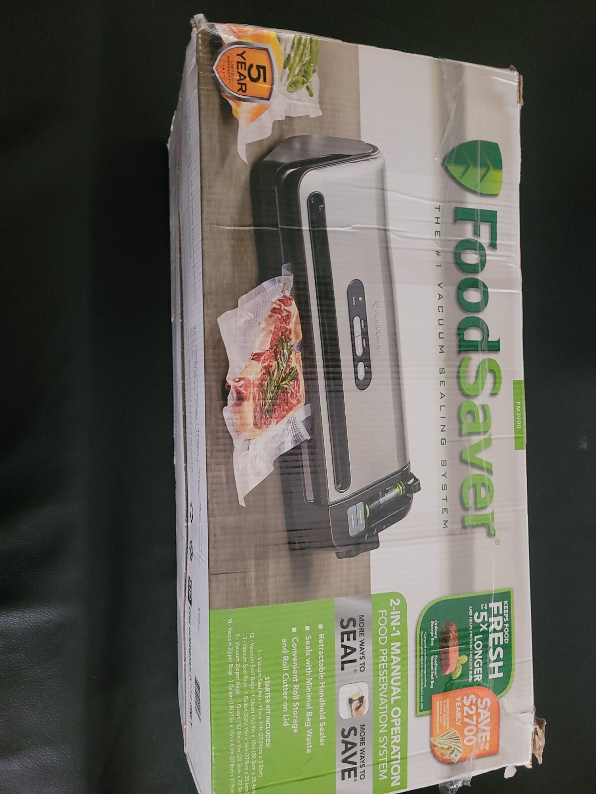how to use foodsaver vacuum sealer fm3900