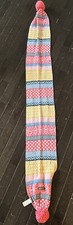 Girls Matilda Jane Make Believe Pom Pom Knit Seasonal Soul Scarf one size EUC