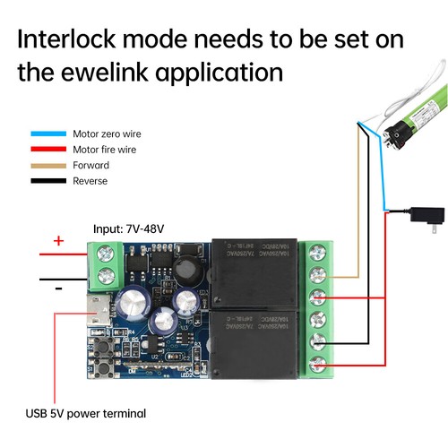 Interruptor inteligente eWeLink WIFI receptor de relé de 2 canales soporte control de voz - Imagen 5 de 22