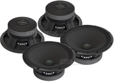 2 Pair Deaf Bonce AP-M81SE 8" Midrange Speakers 680 Watt 4 Ohm Black Apocalypse