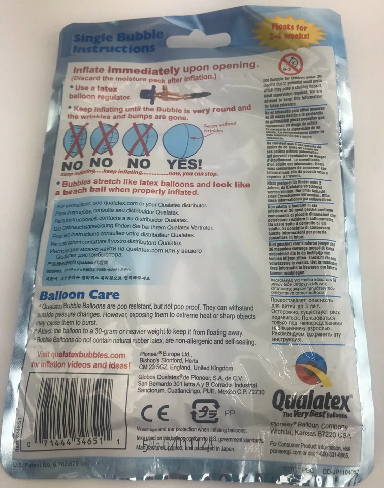 Feliz Día de San Valentín Corazón Qualatex 22" Globo Burbuja, Look Día de San Valentín Foto 2 de 2