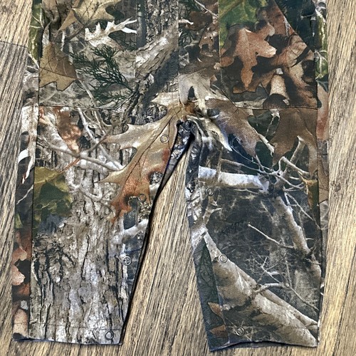 Bass Pro Shops 9M Baby Overalls Camouflage Green Brown Fishing Hunting Pockets - Picture 2 of 16