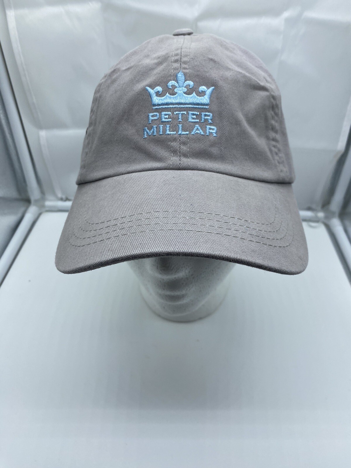 Peter Millar Logo Gray Baseball Hat Cap Adjustabl… - image 2