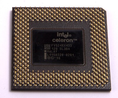 Sokel370 Prozessor INTEL CELERON 433MHz SL3BA 433/128/66/2V Soket370 Processor