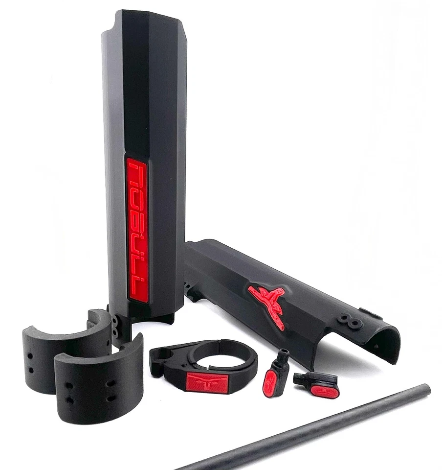 INTEND Carbon Fiber Fork Guards & Moto style carbon sliding Brake-Line kit - Image 4 of 4