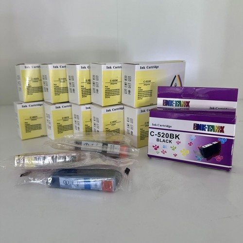 14x Generic Ink Cartridges for Canon Pixma Printer Ink C-250BK CLI-521Y C-521 - Picture 2 of 3