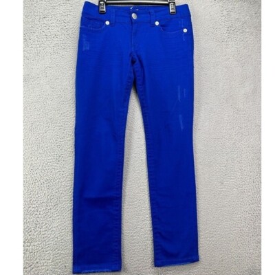 Seven7 Jeans Womens 29 Blue Skinny Stretch Denim Pants 5 Pockets Casual Ladies