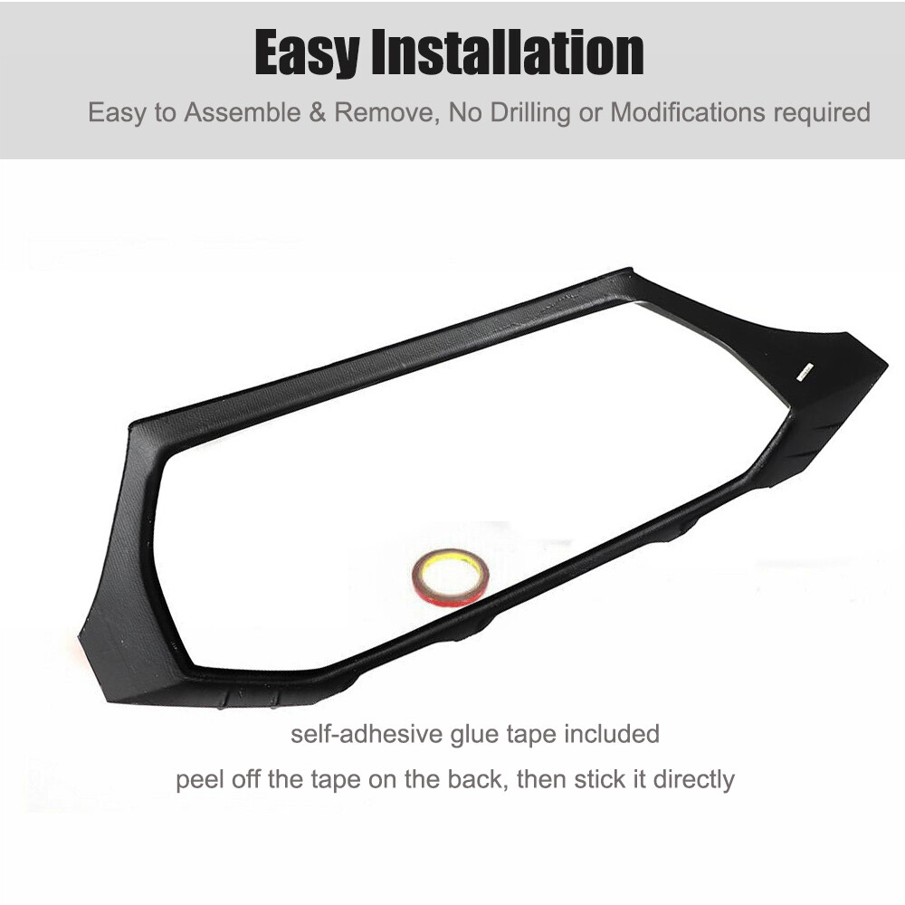Grille Centrale Carbone Pour Audi RSQ8 RS Q8 2020-2024 - Véritable Fibre Carbone 3x3, Noir Brillant