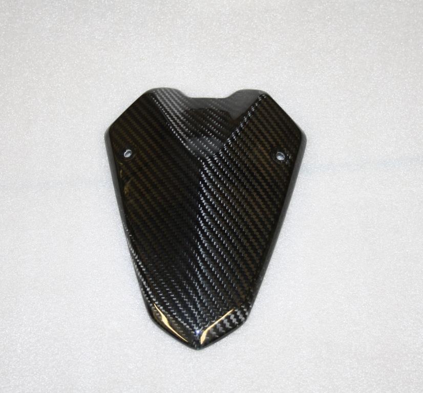 Bulle carbone Kawasaki Z1000 2014 cache avant de phare en fibre tressée premium