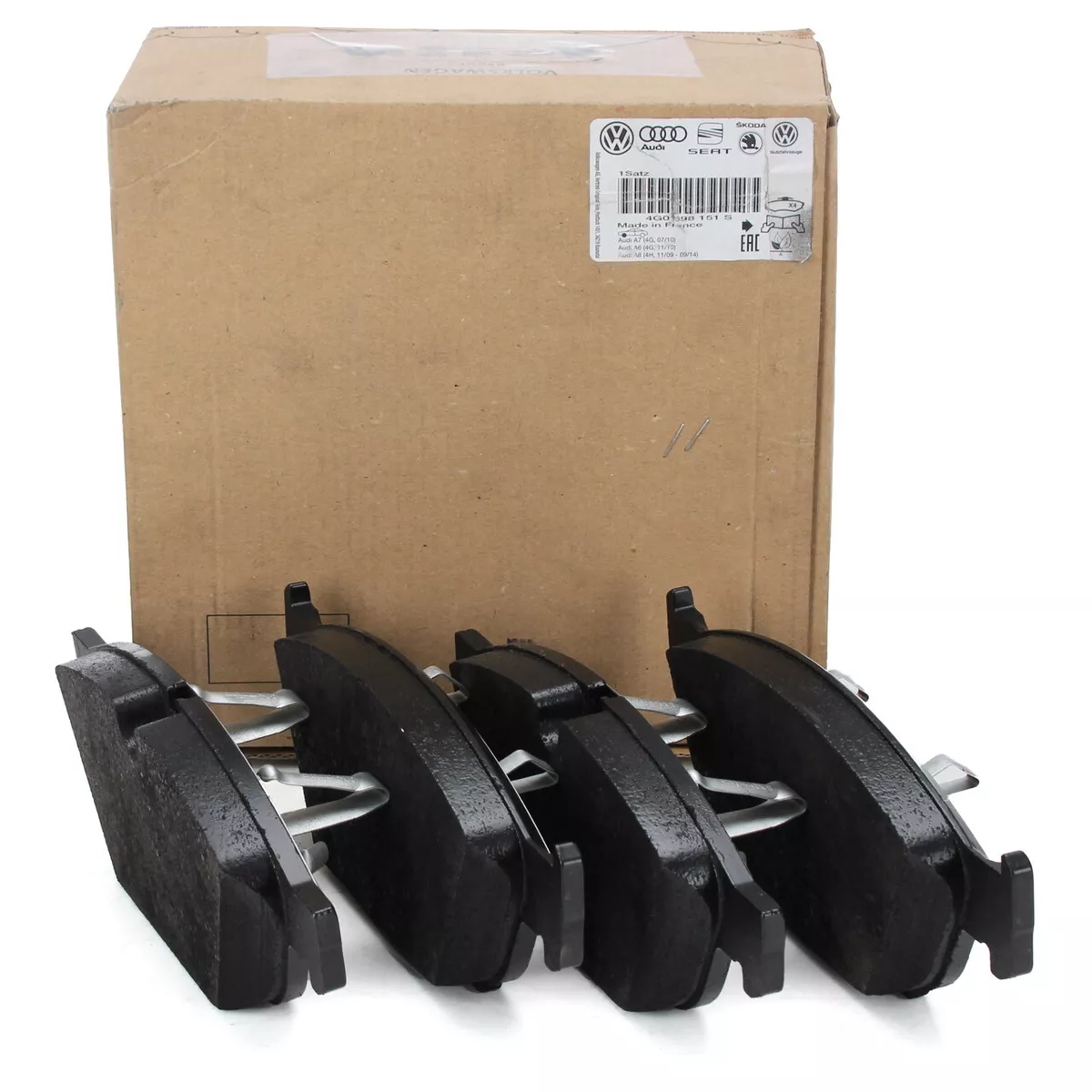 ORIGINAL AUDI Bremsbeläge Bremsklötze A6 (C7) A7 (4G) A8 (4H 