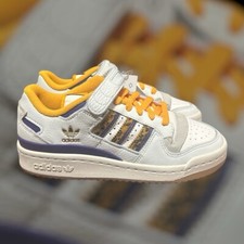 Adidas Forum 84 Low Off White Collegiate Gold Cream GW2007 Sneakers Shoes Sz 4.5