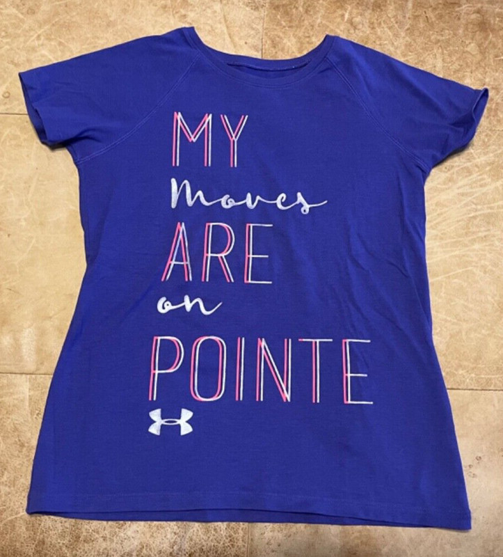 Girls Under Armour YouthMedium Heatgear purple