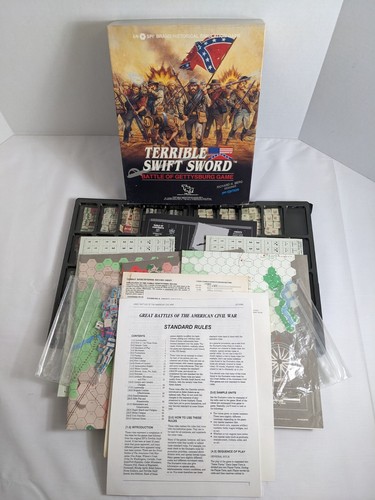 TERRIBLE SWIFT SWORD Juego de Mesa de Guerra 2da Edición Falta Dados TSR SPI 1986 FUERA DE STOCK - Imagen 2 de 10