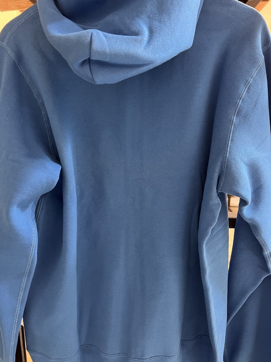 BAPE A Bathing Ape FLAME Fire Logo Zip up hoodie Sz L Blue | eBay