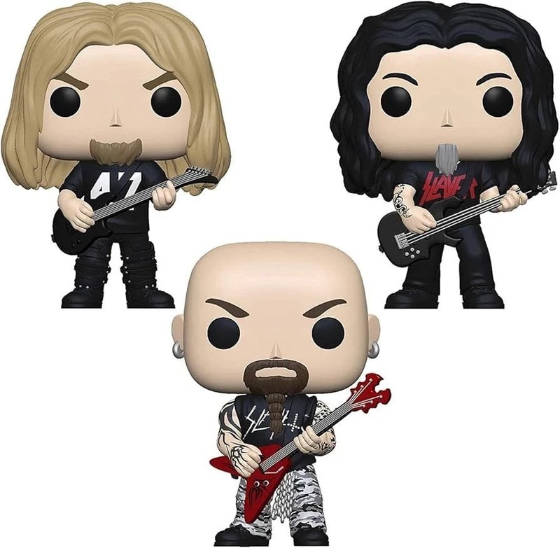 Funko Pop Rocks - Slayer Band Set Of 3  kerry king tom araya gary holt