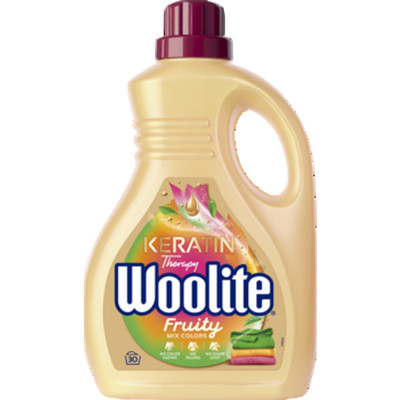 5908252011919 Woolite Fruity Płyn do Prania Kolorów z Keratyną 1,8l/30 prań 
