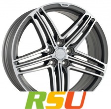 MAM MAM11 titan grey front polish 8x18" ET42 LK5 112 ML 66.5 Alufelgen 18 Zoll