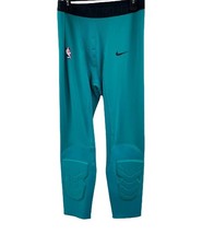 Nike NBA Pro Hyperstrong Padded Tights Pants 3/4 Length Player Issued Teal XL-T