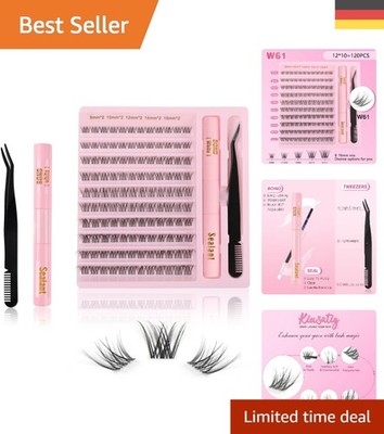 Künstliche Wimpern Extensions Set   120 PCS D Curl 8-16mm für Radiant Beauty