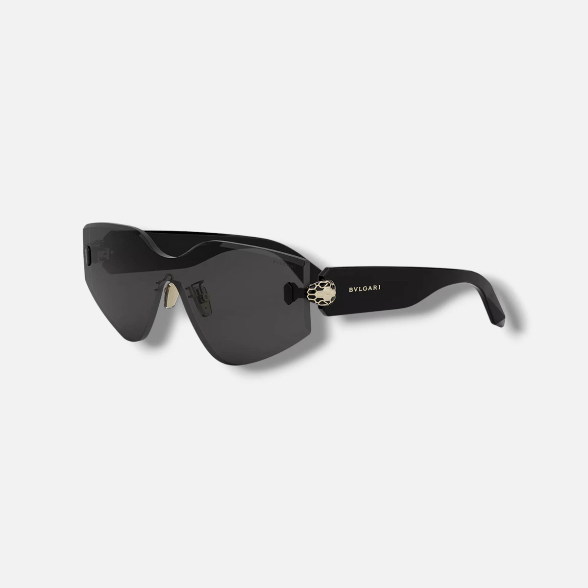 BVLGARI Luxurious bling shield-style designer sunglass. 6071G Black 102/8G Bvlgari Shield Black Sunglasses for Women for sale | eBay main image 3