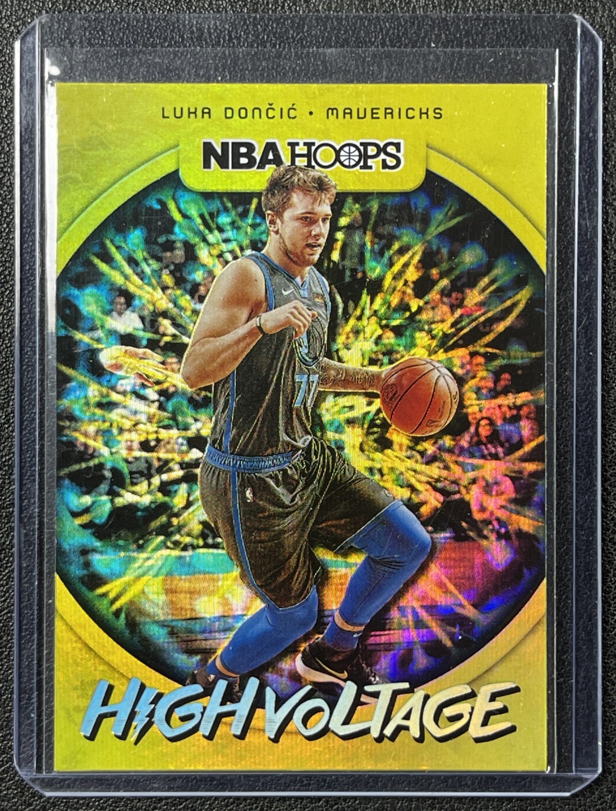 LUKA DONCIC 2019-20 PANINI HOOPS #9 HIGH VOLTAGE MAVERICKS