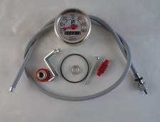 TACHOMETER TACHO FUR VESPA V50 50 L N R FARBIGES QUADRATISCHES LOGO 60 KM/H