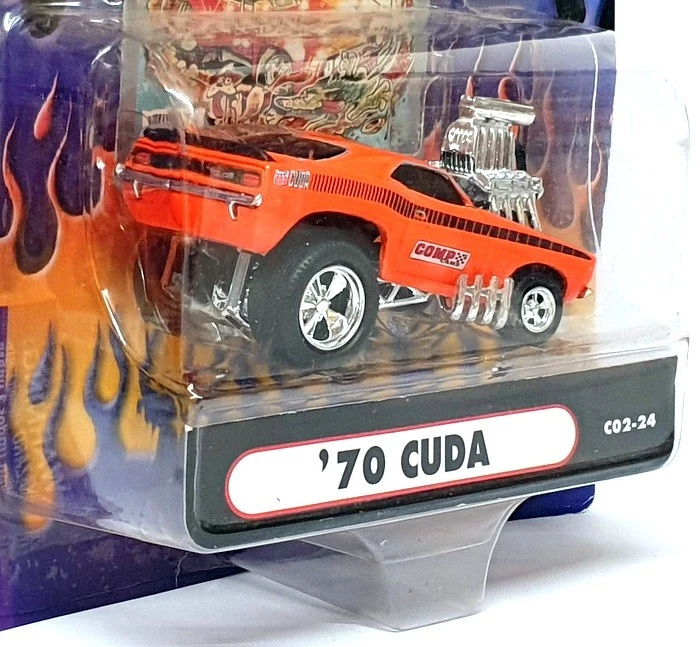 Muscle Machines 1/64 Scale 71171 C02-24 - 1970 Plymouth Cuda - Orange - Image 4 of 4