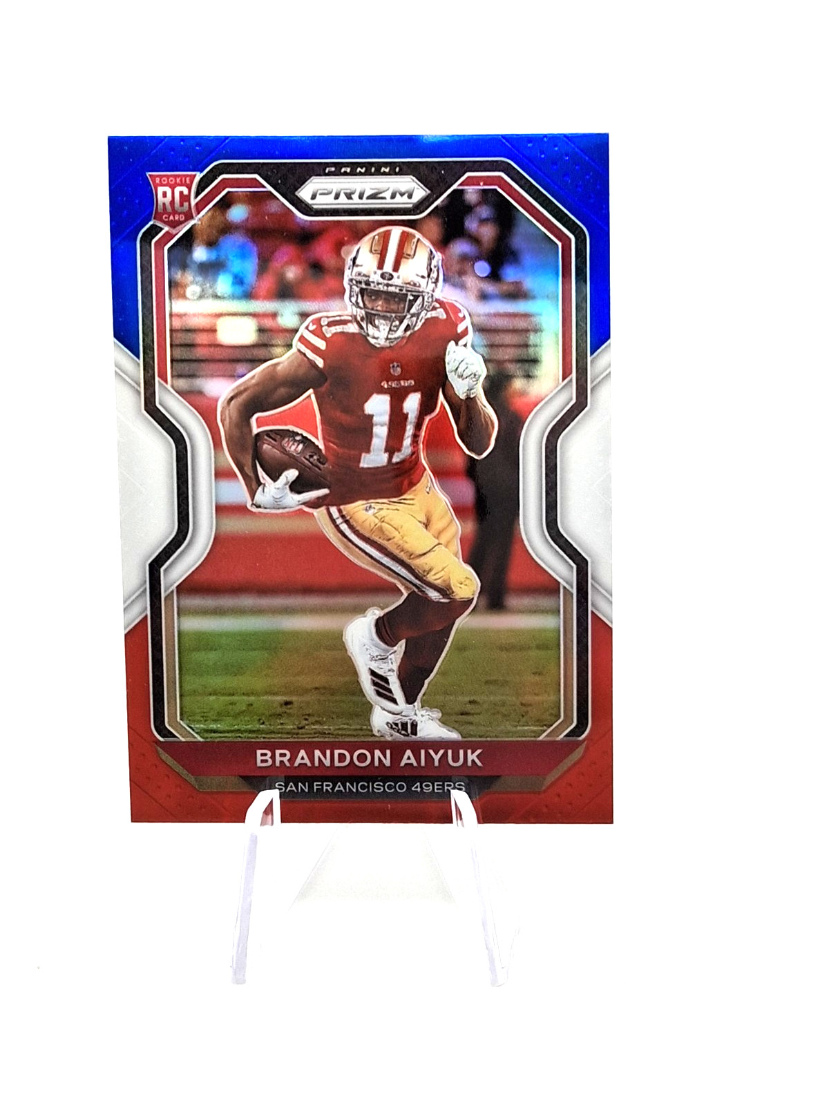 2020 Panini Prizm Red White Blue Prizm #301 Brandon Aiyuk RC